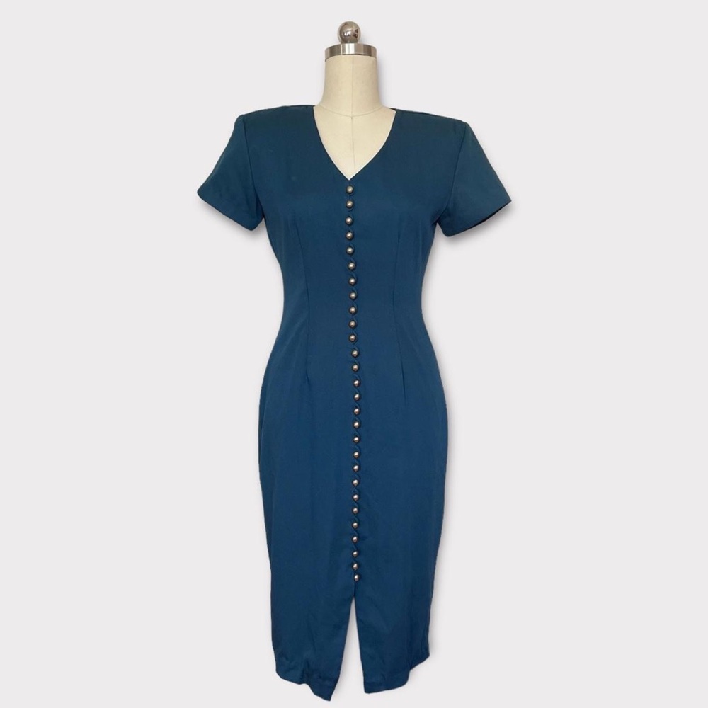 Vintage 80s/90s JDB California Mid Length Button Dress